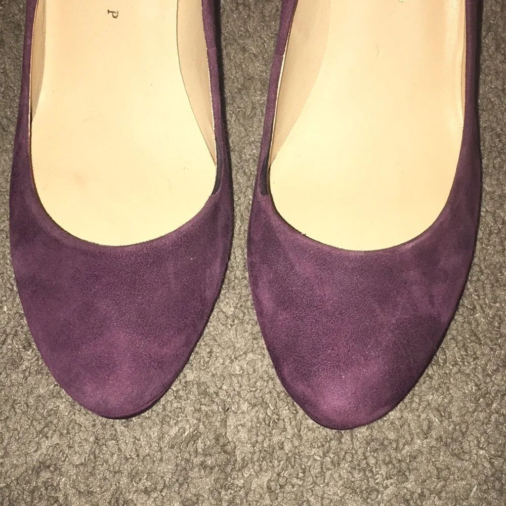 Ivanka Trump Purple Suede Platform Pumps Sophia